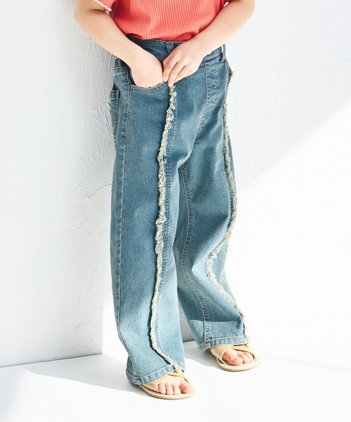 センターライン フリンジデニムパンツ（デニムパンツ
