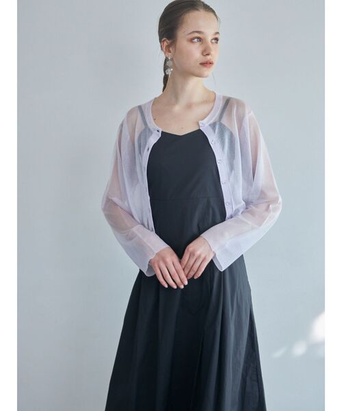 MERCURYDUO(マーキュリーデュオ)の「スパークルシアーカーデ(カーディガン/ボレロ・レディース・オフホワイト/オレンジ/ラベンダー・FREE)」の14枚目の写真