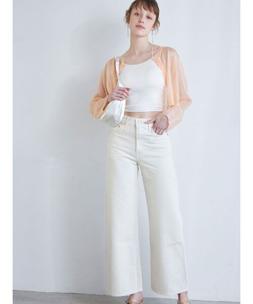 MERCURYDUO(マーキュリーデュオ)の「スパークルシアーカーデ(カーディガン/ボレロ・レディース・オフホワイト/オレンジ/ラベンダー・FREE)」の17枚目の写真