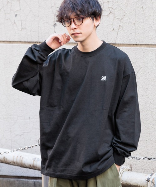 RAGEBLUE（レイジブルー）の「【toothblue/トゥースブルー】イラストレーターコラボ/ルーズロンT（Tシャツ/カットソー・メンズ・ブラック/イエロー/オレンジ/ホワイト・LARGE/MEDIUM）」の17枚目の写真