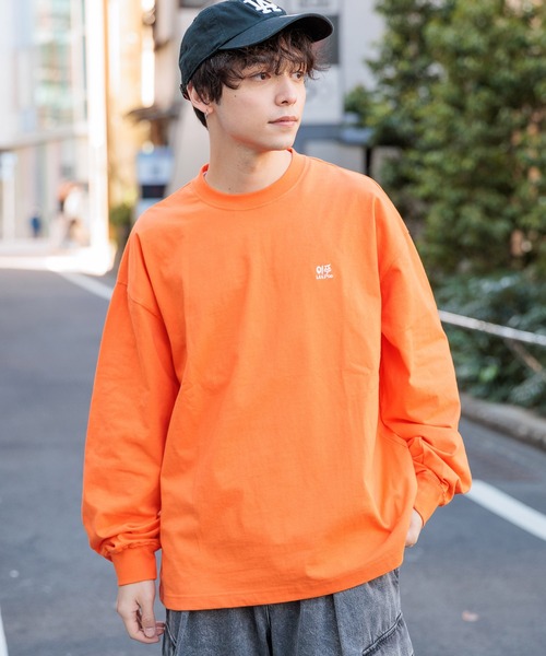 RAGEBLUE（レイジブルー）の「【toothblue/トゥースブルー】イラストレーターコラボ/ルーズロンT（Tシャツ/カットソー・メンズ・ブラック/イエロー/オレンジ/ホワイト・LARGE/MEDIUM）」の8枚目の写真