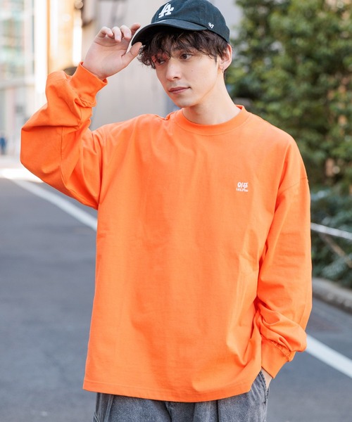 RAGEBLUE（レイジブルー）の「【toothblue/トゥースブルー】イラストレーターコラボ/ルーズロンT（Tシャツ/カットソー・メンズ・ブラック/イエロー/オレンジ/ホワイト・LARGE/MEDIUM）」の9枚目の写真