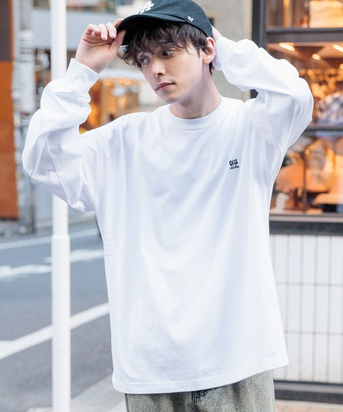 RAGEBLUE（レイジブルー）の「【toothblue/トゥースブルー】イラストレーターコラボ/ルーズロンT（Tシャツ/カットソー・メンズ・ブラック/イエロー/オレンジ/ホワイト・LARGE/MEDIUM）」の14枚目の写真