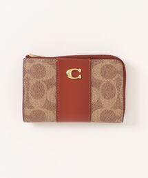 (新品)COACH Ｌジップキーケース コーチシグネチャーキャンバス エッセンシャル Lジップ キー ケース・シグネチャー キャンバス