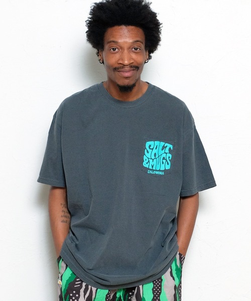 SALT&MUGS(ソルトアンドマグス)の「Psyche Logo Pkt Tee(Tシャツ/カットソー・メンズ・ホワイト/ブラック/イエロー/グリーン・MEDIUM/LARGE/X-LARGE)」の3枚目の写真