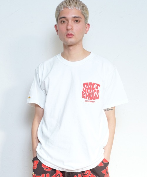 SALT&MUGS(ソルトアンドマグス)の「Psyche Logo Pkt Tee(Tシャツ/カットソー・メンズ・ホワイト/ブラック/イエロー/グリーン・MEDIUM/LARGE/X-LARGE)」の13枚目の写真