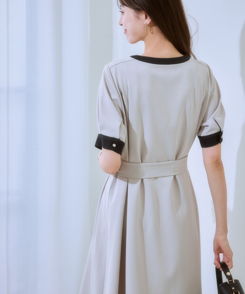 7days Life Styling(セブンデイズライフスタイリング)の「【洗濯機で洗える】 ドビー素材アンサンブルスーツセット(スーツセット・レディース・グレイッシュベージュ/ブラック系・L/M/S/LL)」の19枚目の写真