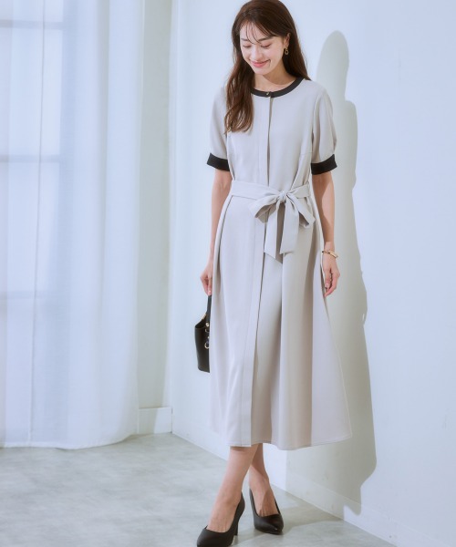 7days Life Styling(セブンデイズライフスタイリング)の「【洗濯機で洗える】 ドビー素材アンサンブルスーツセット(スーツセット・レディース・グレイッシュベージュ/ブラック系・L/M/S/LL)」の20枚目の写真