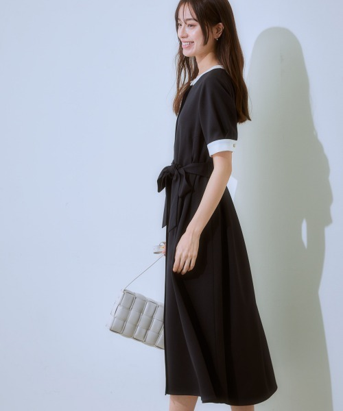 7days Life Styling(セブンデイズライフスタイリング)の「【洗濯機で洗える】 ドビー素材アンサンブルスーツセット(スーツセット・レディース・グレイッシュベージュ/ブラック系・L/M/S/LL)」の8枚目の写真