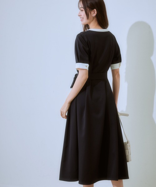 7days Life Styling(セブンデイズライフスタイリング)の「【洗濯機で洗える】 ドビー素材アンサンブルスーツセット(スーツセット・レディース・グレイッシュベージュ/ブラック系・L/M/S/LL)」の9枚目の写真