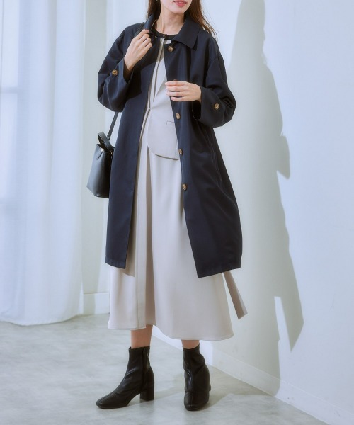 7days Life Styling(セブンデイズライフスタイリング)の「【洗濯機で洗える】 ドビー素材アンサンブルスーツセット(スーツセット・レディース・グレイッシュベージュ/ブラック系・L/M/S/LL)」の15枚目の写真