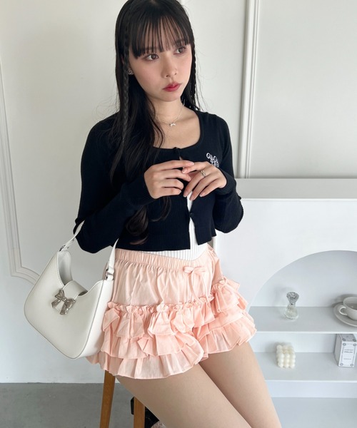 Loueme（ルエム）の「フリルティアードかぼちゃパンツ（その他
