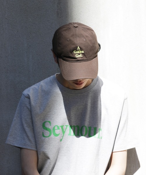 Seymour.（シーモア）の「【Seymour./シーモア】 "A Golden God" EMBROIDERY CAP（キャップ・メンズ・グリーン/レッド/ブラック/ブルー/ブラウン・FREE）」の3枚目の写真