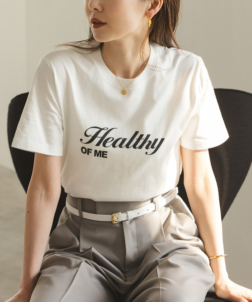 RITA（リタ）の「《NOBLE別注》RITA/リタ ロゴT（Tシャツ/カットソー・レディース・グリーン/ホワイト/ダークブルー/ベージュ・FREE）」の19枚目の写真