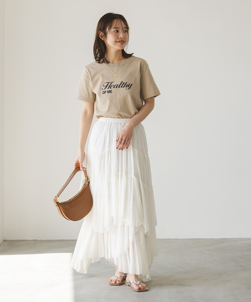 RITA（リタ）の「《NOBLE別注》RITA/リタ ロゴT（Tシャツ/カットソー・レディース・グリーン/ホワイト/ダークブルー/ベージュ・FREE）」の13枚目の写真