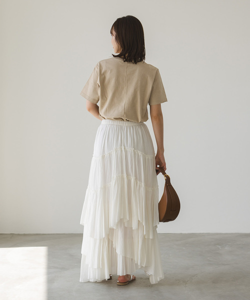 RITA（リタ）の「《NOBLE別注》RITA/リタ ロゴT（Tシャツ/カットソー・レディース・グリーン/ホワイト/ダークブルー/ベージュ・FREE）」の12枚目の写真