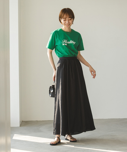 RITA（リタ）の「《NOBLE別注》RITA/リタ ロゴT（Tシャツ/カットソー・レディース・グリーン/ホワイト/ダークブルー/ベージュ・FREE）」の6枚目の写真