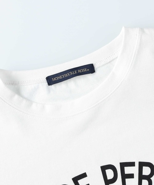 HONEYSUCKLE ROSE（ハニーサックルローズ）の「【HONEYSUCKLE ROSE】チュールレイヤード長袖Tシャツ（アンサンブル・レディース・ブラック/ホワイト・M/L）」の9枚目の写真