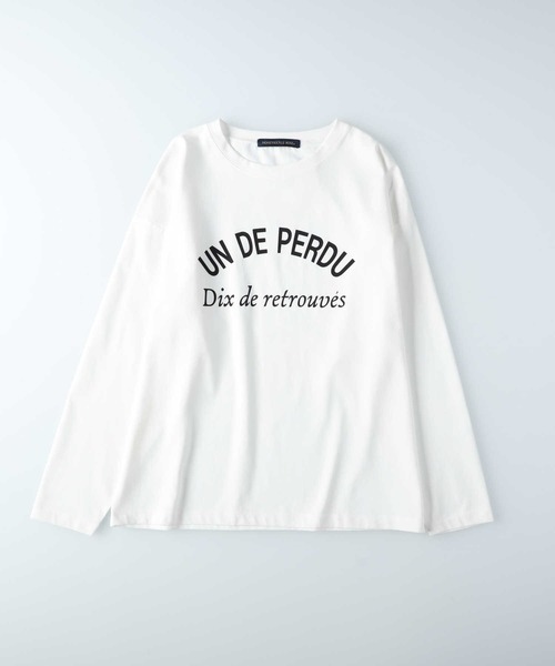 HONEYSUCKLE ROSE（ハニーサックルローズ）の「【HONEYSUCKLE ROSE】チュールレイヤード長袖Tシャツ（アンサンブル・レディース・ブラック/ホワイト・M/L）」の7枚目の写真