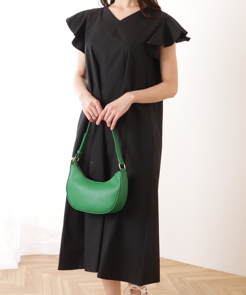 Lace Ladies(レースレディース)の「ラッフル フリル Vネック ロング ワンピース(ワンピース・レディース・ブラック/ベージュ/ピンク・FREE)」の7枚目の写真