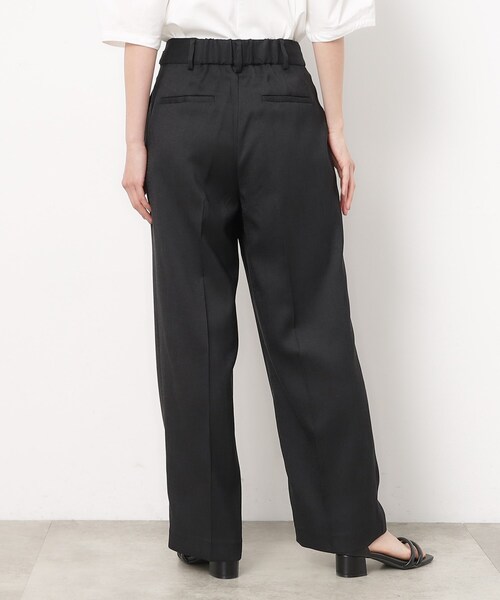 OPAQUE.CLIP(オペークドットクリップ)の「◆セットアップ対応/リネンライクワイドストレートパンツ【洗濯機洗い可】(その他パンツ・レディース・ブラック/ベージュ系その他7・38/42/40)」の3枚目の写真