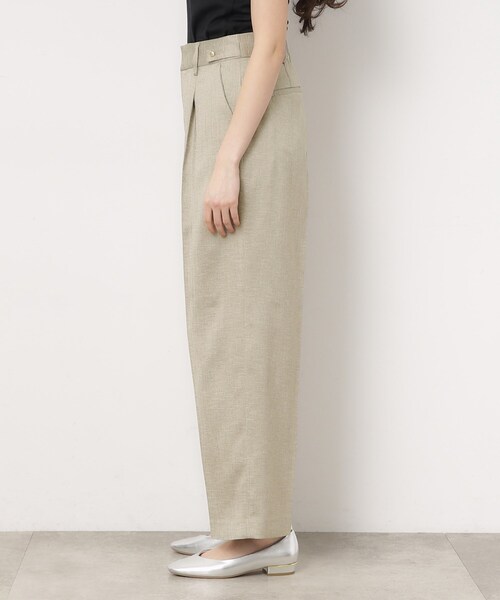 OPAQUE.CLIP(オペークドットクリップ)の「◆セットアップ対応/リネンライクワイドストレートパンツ【洗濯機洗い可】(その他パンツ・レディース・ブラック/ベージュ系その他7・38/42/40)」の12枚目の写真