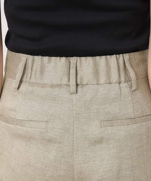 OPAQUE.CLIP(オペークドットクリップ)の「◆セットアップ対応/リネンライクワイドストレートパンツ【洗濯機洗い可】(その他パンツ・レディース・ブラック/ベージュ系その他7・38/42/40)」の16枚目の写真