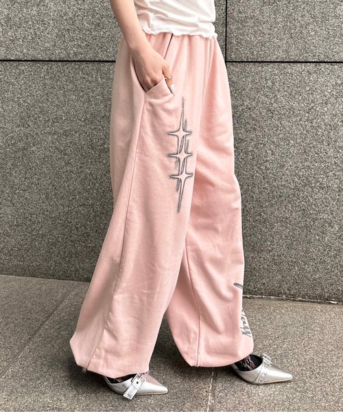 sedacle girl(セダクルガール)の「モチーフプリントスウェットパンツ(スウェットパンツ・レディース・ピンク/グレー/ブルー・FREE)」の3枚目の写真