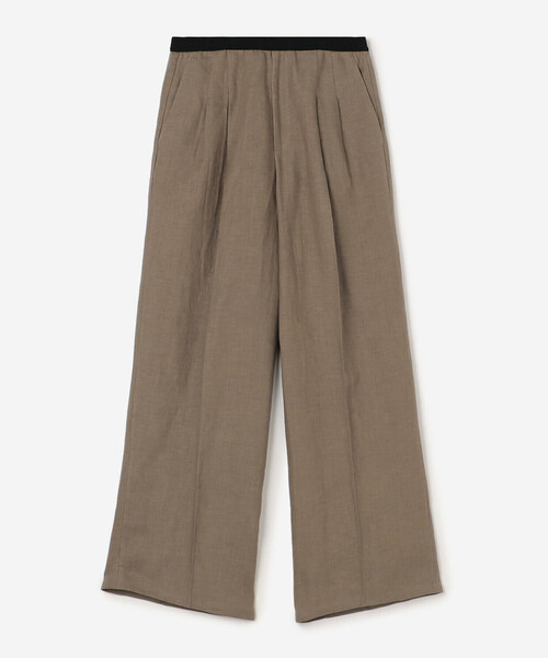 Bshop(ビショップ)の「BRACCAE | リネン ツータックパンツ WOMEN(スラックス・レディース・モカ/ライトグレー/ピンク/チャコール・2/1)」の13枚目の写真