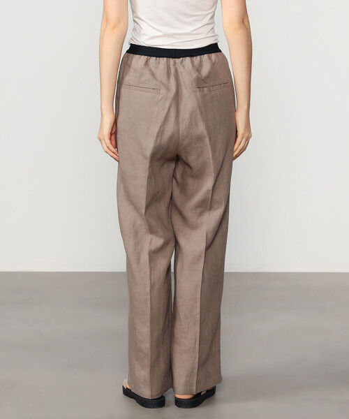 Bshop(ビショップ)の「BRACCAE | リネン ツータックパンツ WOMEN(スラックス・レディース・モカ/ライトグレー/ピンク/チャコール・2/1)」の12枚目の写真