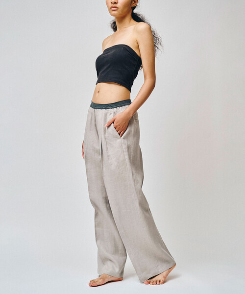 Bshop（ビショップ）の「BRACCAE | リネン ツータックパンツ