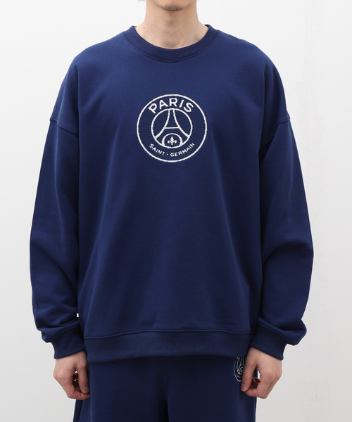 PARIS SAINT-GERMAIN(パリサンジェルマン)の「【Paris Saint-Germain / パリ・サン=ジェルマン】JP Cross-stitch sweatshirt(スウェット・メンズ・ブラック・MEDIUM)」の2枚目の写真