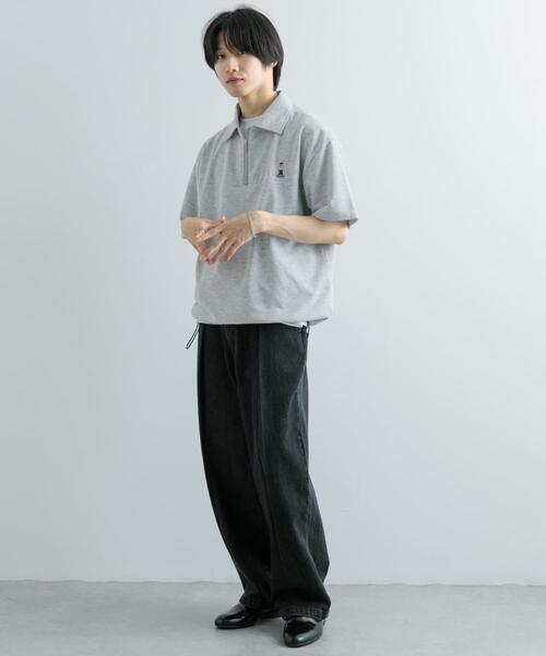 SENSE OF PLACE by URBAN RESEARCH（センスオブプレイスバイアーバンリサーチ）の「『別注』TeddyBear×SENSE OF PLACE　テディベアハーフZIPスウェット（スウェット・メンズ・ピンク/チャコールグレー/グレー・MEDIUM/LARGE）」の9枚目の写真