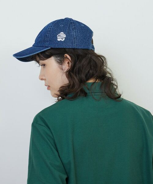 FRAPBOIS（フラボア）の「デニムキャップ（キャップ・レディース・サックスブルー/ネイビー・FREE）」の5枚目の写真