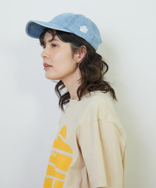 FRAPBOIS（フラボア）の「デニムキャップ（キャップ・レディース・サックスブルー/ネイビー・FREE）」の6枚目の写真