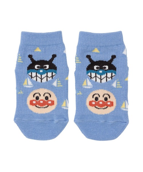 ANPANMAN KIDS COLLECTION（アンパンマンキッズコレクション）の「ヨット柄メッシュショートソックス（ソックス/靴下・キッズ・ブルー/エメラルド・9-11cm/15-17cm/11-13cm/13-15cm）」の2枚目の写真