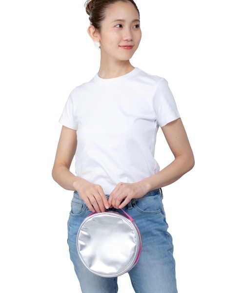 GLOBAL JAPAN（グローバルジャパン）の「アイスネックリング専用 Icy Neck 保冷ポーチ（アウトドアグッズ・レディース・パープル/グレー/ホワイト×ブラック/ピンク/グリーン/ピンク系その他/ブルー・F）」の13枚目の写真