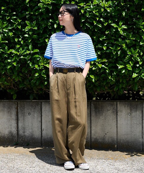 タグ付き新品★マルゴーヴィンテージ★　ハートフリンジTシャツ　ボーダー e1880ab7edf0ada29f00691e349d82