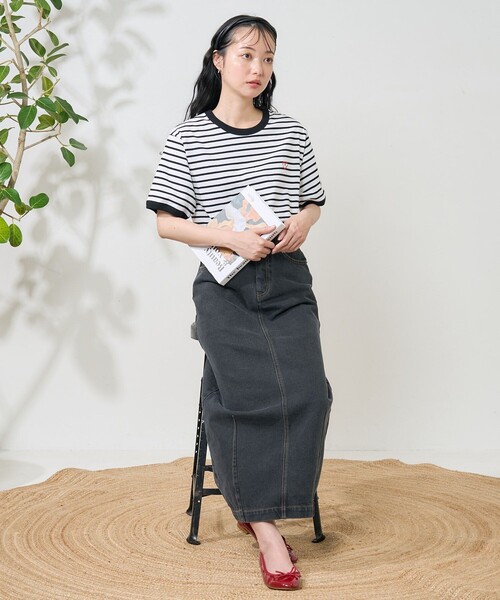 タグ付き新品★マルゴーヴィンテージ★　ハートフリンジTシャツ　ボーダー IMG_8898.jpg?crop=center&