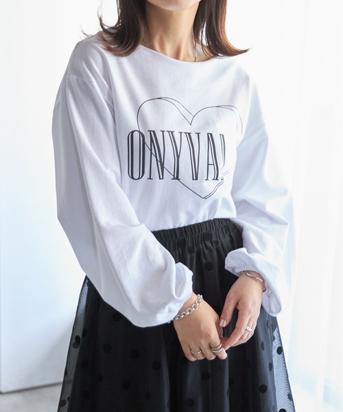 each（イーチ）の「《ONIVA！》ボリュームスリーブ裏毛カットソー（Tシャツ/カットソー・レディース・シルバー/ホワイト・FREE）」の3枚目の写真