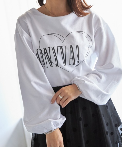 each（イーチ）の「《ONIVA！》ボリュームスリーブ裏毛カットソー（Tシャツ/カットソー・レディース・シルバー/ホワイト・FREE）」の7枚目の写真