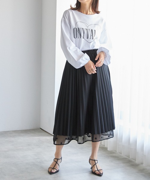 each（イーチ）の「《ONIVA！》ボリュームスリーブ裏毛カットソー（Tシャツ/カットソー・レディース・シルバー/ホワイト・FREE）」の8枚目の写真