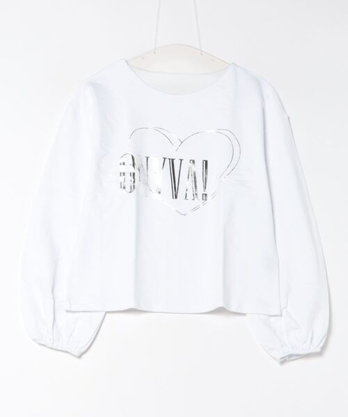 each（イーチ）の「《ONIVA！》ボリュームスリーブ裏毛カットソー（Tシャツ/カットソー・レディース・シルバー/ホワイト・FREE）」の16枚目の写真