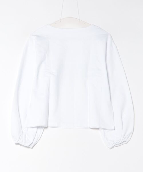 each（イーチ）の「《ONIVA！》ボリュームスリーブ裏毛カットソー（Tシャツ/カットソー・レディース・シルバー/ホワイト・FREE）」の17枚目の写真