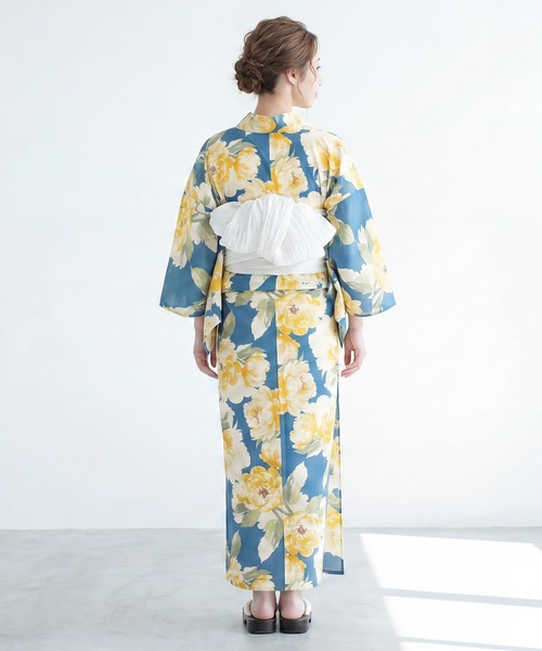 SOUBIEN(ソウビエン)の「【floro by SOUBIEN】浴衣2点セット (浴衣+兵児帯)(浴衣・レディース・ブルー系その他/ホワイト系その他2/ホワイト系その他/ベージュ系その他/ホワイト系その他3/グリーン系その他/ホワイト系その他5/ブルー系その他2/ホワイト系その他4/スカイブルー系/ホワイト系2/ホワイト×パープル/ネイビー系/ホワイト系1/ホワイト系/ダルブルー系/イエロー× ブルー/ネイビー系1・FREE)」の19枚目の写真