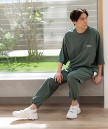 LAKOLE | 吸水速乾＜2点セット＞ロゴプルオーバーパンツセットアップ / 113383(Tシャツ/カットソー)