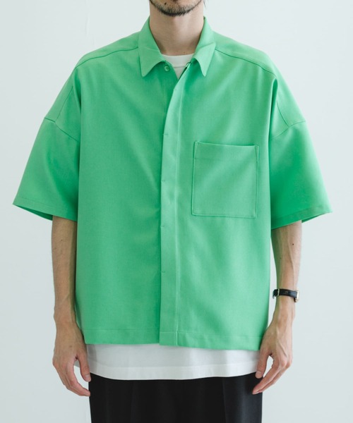 URBAN RESEARCH(アーバンリサーチ)の「URBAN RESEARCH iD LINEN LIKE TWILL SHIRTS(シャツ/ブラウス・メンズ・ベージュ/ブルー/グリーン/アイボリー・MEDIUM/LARGE)」の12枚目の写真