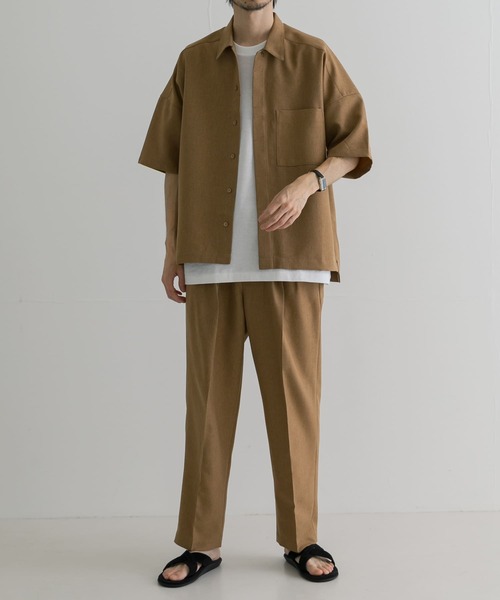 URBAN RESEARCH(アーバンリサーチ)の「URBAN RESEARCH iD LINEN LIKE TWILL SHIRTS(シャツ/ブラウス・メンズ・ベージュ/ブルー/グリーン/アイボリー・MEDIUM/LARGE)」の10枚目の写真