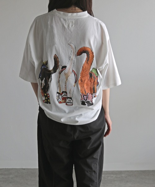 43982　ETRO　動物　Tシャツ ETRO エトロ 総柄 鳥 虫 花柄 ロゴ プリント Vネック Tシャツ