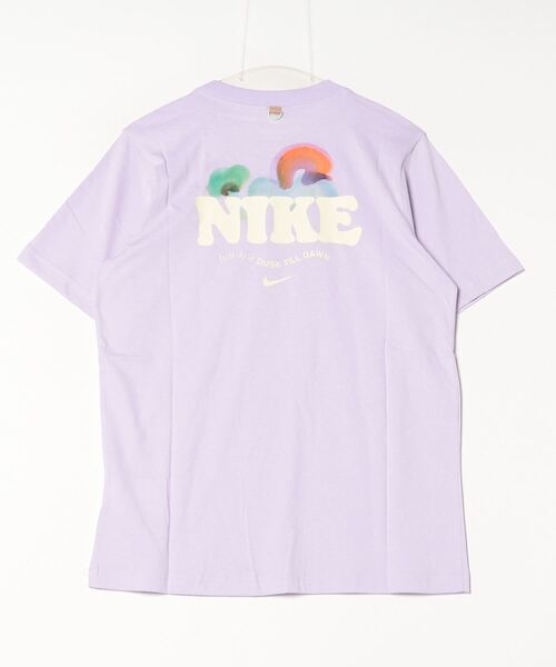 NIKE（ナイキ）の「ナイキ NIKE ナイキ NSW エッセンシャル GCEL S/S Tシャツ（Tシャツ/カットソー・レディース・オフホワイト/ライラック・S/M/L/XL）」の3枚目の写真